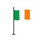 Stock vector ireland flag icon 4