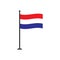 Stock vector netherland flag icon 4