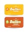 Stock vector packaging design for butter