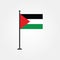 Stock vector palestine gaza flag icon 3