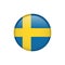 Stock vector sweden flag icon 5
