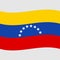 stock vector venezuela flag icon 2
