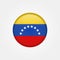 Stock vector venezuela flag icon 5