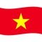 Stock vector vietnam flag icon 2