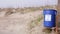 Stock video of recycling bins on the beach