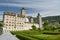 Stockalper castle in small city of Brig in canton of Valais, Switzerland