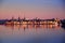 Stockholm panoramic view while morning sunrise