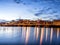 Stockholm sunset skyline panorama