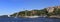 Stockholm / Sweden - 2013/08/01: Panoramic shore view of the Djurgarden Island