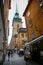 STOCKHOLM, SWEDEN - AUGUST 19, 2016: View on St. Gertrudes Church - Tyska Kyrkan (Old German Church) located in Gamla Stan, old t