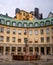 Stockholm, Sweden - May 1, 2019: Branting Square or Brantingtorget is one of the public squares in Gamla Stan. Woman`s