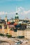 Stockholm Sweden. Scenic Top View Of Cityscape. Tall Steeple Of The German Church Or St. Gertrude`s
