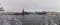 Stockholm Sweden, View of the Stockholm City Hall with a ferry on the river Riddarfjarden