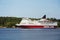 Stockholm, Sweden, Viking line Passenger ship in Stockholm fjord.