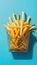 StockPhoto Crunchy deep fried fries adding freshness and texture to any meal