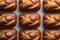 StockPhoto Neat arrangement of rye bread captured in a flat lay photo