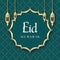 StockPhoto Traditional Islamic Eid poster featuring festive Eid Mubarak greeting