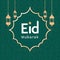 StockPhoto Traditional Islamic Eid poster featuring festive Eid Mubarak greeting