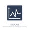 Stocks icon. Trendy flat vector Stocks icon on white background