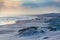 Stockton 4 wheel drive beach landscape at sunset.