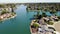Stockton, California, Aerial View, San Joaquin River, Pacific