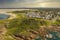 The Stockton Sand Dunes and Tasman Sea at Birubi Point in regional Australia