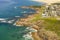 The Stockton Sand Dunes and Tasman Sea at Birubi Point in regional Australia