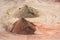 Stockyard of sands, pebbles and aggregates near Le Havre, France