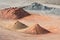 Stockyard of sands, pebbles and aggregates near Le Havre, France