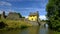 Stogursey Castle, a 10th Centruy Moat and Bailey now a Landmark Trust property near Bridgewater, Somerset, UK