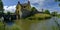 Stogursey Castle, a 10th Century Moat and Bailey now a Landmark Trust property near Bridgewater, Somerset, UK