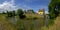 Stogursey Castle, a 10th Century Moat and Bailey now a Landmark Trust property near Bridgewater, Somerset, UK