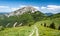 Stohove sedlo and Velky Rozsutec hill in Mala Fatra mountains in Slovakia