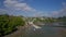 Stoke Gabriel and River Dart from a drone, Devon, England