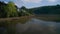 Stoke Gabriel and River Dart from a drone, Devon, England