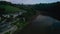 Stoke Gabriel and River Dart from a drone, Devon, England