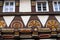 Stolberg carved wood facades in Harz Germany