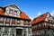 Stolberg facades in Harz mountains Germany