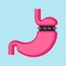 Stomach banding isolated. Adjustable Gastric Band. vector illustration