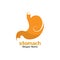 Stomach care icon logo designs concept  illustration