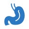 Stomach glyph color flat  icon