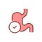 Stomach healthy icon. Work gastric tract vector illustration.Editable stroke.