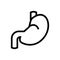 Stomach icon human digestion organ symbol design. line art medical healthcare  illustration