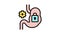 stomach work stop color icon animation