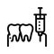 Stomatology Anesthesia Injection Vector Sign Icon
