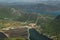 Ston town with salt pans on PeljeÅ¡ac, Croatia