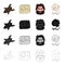 Stone, age, history, and other web icon in cartoon style.Bones, skull, beard, hair icons in set collection.