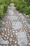 Stone alley in English garden