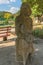 Stone ancient woman antiquated ruins statue