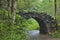 Stone arch bridge in the  Gudong Waterfall Tourist Area, China